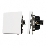 Механизм выключателя одноклавишный проходной SWT-TENDO-MKP1-PL-WH (230V, 10A) (Arlight, Белый)
