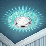 DK LD4 BL/WH Светильник ЭРА декор cо светодиодной подсветкой MR16, голубой DK LD4 BL/WH Светильник ЭРА декор cо светодиодной подсветкой MR16, голубой