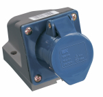 Розетка стационарная силовая ССИ-123 2Р+РЕ 32А 220В синий IP44 IEK (1/10/60) Розетка стационарная силовая ССИ-123 2Р+РЕ 32А 220В синий IP44 IEK (1/10/60)