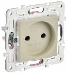 Розетка 1гн без З/К шторки с/у крем механизм 10А SK-R01B SKANDY IEK (1/10/100)