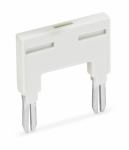 Кроссовый соединитель для клеммных блоков втычная 2 зажима 18А с изоляцией Wago Кроссовый соединитель для клеммных блоков втычная 2 зажима 18А с изоляцией Wago