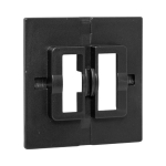 Пластина переходная для 1 или 2х клавишного выключателя, IP44, чёрная Эпика EKF