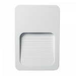 Светильник подсветка декор накладная для ступеней 2Вт 4000К 40Лм IP44 белый PST/W S120090 Jazzway (1/50)