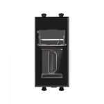 Накладка/вставка для настен. кабель-канала пластик серебро ДКС