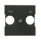 Накладка 2гн для TV-R розетки антрацит Zenit ABBАКЦИЯ Накладка 2гн для TV-R розетки антрацит Zenit ABBАКЦИЯ