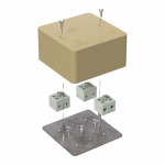 Коробка огнестойкая для кабель-канала 40-0460-FR6.0-6 Е15-Е120 RAL1001 85х85х45 (44 шт/кор) Промрукав