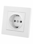 Розетка 2П+З 16А 250В белая "Сенеж" TDM Розетка 2П+З 16А 250В белая "Сенеж" TDM