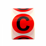 Маркировка шин DKC, 40мм, С, красный