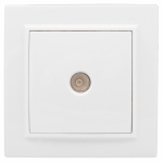 Розетка 1гн ТВ с/у белый Минск EKF Basic (10/100) Розетка 1гн ТВ с/у белый Минск EKF Basic (10/100)