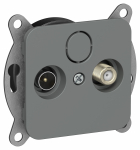 FLITE Роз. 2-я TV+SAT экр. проходная РТВс-2-1-2-ФлМА м/а IEK