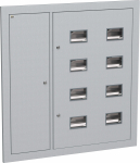 Щит этажный ЩЭ-8-Э 1000х960х110 встр. металл (слаботочный отсек слева) 36 IP31 LIGHT IEK (1)