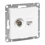 Розетка 2гн комп+ТВ RJ45+TV с/у белый механизм кат.5е Эпика EKF (1/10/120) Розетка 2гн комп+ТВ RJ45+TV с/у белый механизм кат.5е Эпика EKF (1/10/120)