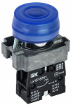 Кнопка LA167-BP61 d=22мм 1з синяя IEK (10/200)