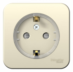 Розетка 1гн с З/К шторки о/у молочный компактная изол.пласт. 16А IP20 Blanca Schneider Electric