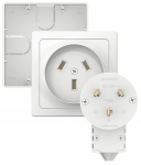 Разъем РШ-ВШ 32А 250В 2Р+PE о/у +подъемная коробка пластиковый белый Blanca Systeme Electric (1/6) Разъем РШ-ВШ 32А 250В 2Р+PE о/у +подъемная коробка пластиковый белый Blanca Systeme Electric (1/6)