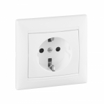 Розетка 1гн с З/К шторки с/у белый механизм 16А Valena DIY Legrand Розетка 1гн с З/К шторки с/у белый механизм 16А Valena DIY Legrand