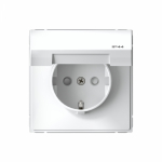 ArtGallery Белый Розетка с заз.со шт.с крышк, 16А, IP44, механизм, быстрозажим. клем. ArtGallery Белый Розетка с заз.со шт.с крышк, 16А, IP44, механизм, быстрозажим. клем.