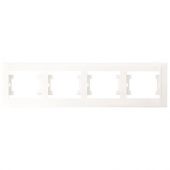 Рамка 5гн белый Defne Makel  (1/5/60)