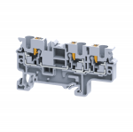 Зажим клеммный проходной 6мм размер ячейки 0мм на DIN-рейку/G-рейка 1 уровень сечение провода 4мм² 32А 1000В полиамид (pa) КЭАЗ (Курский электроаппара