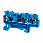 Зажим клеммный проходной 6мм размер ячейки 0мм на DIN-рейку/G-рейка 1 уровень сечение провода 4мм² 32А 1000В полиамид (pa) КЭАЗ (Курский электроаппара
