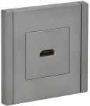 Розетка 1гн HDMI с/у сталь FP540 FORTE&PIANO IEK (1/10/100)