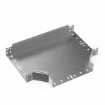 Тройник горизонтальный 100x200мм сталь оцинкованная оцинковка горячим способом по методу сендзимира 75мм ПРОМРУКАВ Без серии