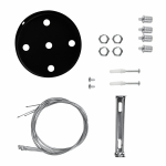 Монтажный набор ЭРА SPO-AC-MOUNTKIT-4B для светильников LED ЭРА Geometria черный Монтажный набор ЭРА SPO-AC-MOUNTKIT-4B для светильников LED ЭРА Geometria черный