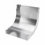 Угол д/листового кабель.лотка 90° с разъемом/соединителем в комплекте алюминий анодир-ое покрытие светло-серый DKC