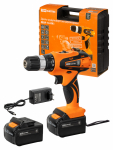 Дрель-шуруповерт акк. ДША-14-ЛК1 14 В, 1,3 А*ч Li-Ion 2 шт, 26 Нм, 0-1400 об/мин, кейс, "Гранит" TDM (1)