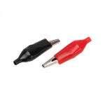 Зажим "крокодил" (черн+красн) 5А 56мм в изоляторе (2 шт/упак) PROCONNECT (1/1/50)