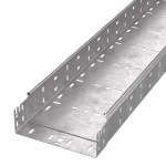 Лоток кабельный листовой 3000x200x80 сталь с перфорированной боковой стенкой толщ.1мм ПРОМРУКАВ