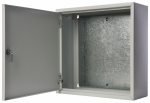 Корпус распред. шкафа настенный открытого монтажа 1двер. сталь серый 400мм 400мм 155мм с монтажной платой IP31 DEKraft Корпус распред. шкафа настенный открытого монтажа 1двер. сталь серый 400мм 400мм 155мм с монтажной платой IP31 DEKraft