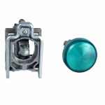 Лампа индикаторная в сборе 1 источник света зеленая круглая линза, плоская 250В AC d22.5мм BA9S IP66 SE _ Лампа индикаторная в сборе 1 источник света зеленая круглая линза, плоская 250В AC d22.5мм BA9S IP66 SE _