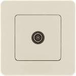 Розетка 1гн ТВ оконечная  с/у крем механизм INSPIRIA Legrand (1/5)