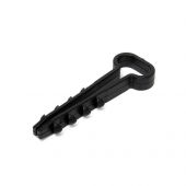 Дюбель-хомут (нейлон) 12-6 прямоугольный черный (100шт/упак) КР-Р (1/1/80)