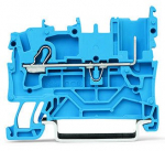 Зажим клеммный проходной 48.5мм размер ячейки 5.2мм на DIN-рейку 1 уровень сечение провода 4.000мм² 24А 690В термопласт Wago