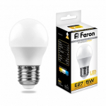 Лампа светодиодная, (5W) 230V E27 2700K G45, LB-38 Лампа светодиодная, (5W) 230V E27 2700K G45, LB-38