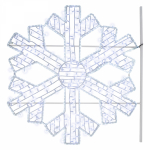 Фигура световая «Снежинка» 125х120 см, 200 LED, IP65, цвет свечения белый NEON-NIGHT