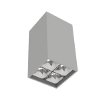 Светодиодный светильник VARTON DL-Box Reflect Multi 2x2 накладной 10 Вт 4000 К 80х80х150 мм RAL7045 серый муар 35°x75° DALI