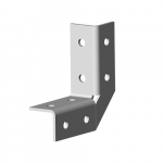 Угол 3D, 8 отверстий, толщ. 4,0 мм, гор. цинк