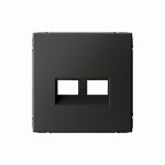 ARTGALLERY НАКЛАДКА ДВОЙНАЯ для информационных функций типа Keystone, БАЗАЛЬТ ARTGALLERY НАКЛАДКА ДВОЙНАЯ для информационных функций типа Keystone, БАЗАЛЬТ