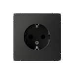 Розетка 1гн с З/К шторки с/у базальт механизм 16А ArtGallery Systeme Electric (1/5/20)