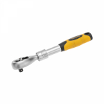 Ключ телескопический трещоточный 1/4, 162-210мм, CrV, двуxкомпонентная рукоятка KRANZ