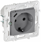 Розетка 1гн с З/К+USB C шторки с/у серый механизм 16А 18Вт SK-R17Gr SKANDY IEK (1/10/100)