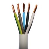 Провод соединительный ПВС 5х2,5 белый ТКЗ Энерго ГОСТ (100) 0,38 кВ