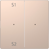 Клавиша двойная перекидная для выкл-ля/кнопки пластик шампань матовая IP20 SE MERTEN D-Life Клавиша двойная перекидная для выкл-ля/кнопки пластик шампань матовая IP20 SE MERTEN D-Life