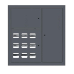 Щит этажный 9 кв. RAL7016 3 окна в ряд по гориз. (1000х950х150) EKF PROxima Щит этажный 9 кв. RAL7016 3 окна в ряд по гориз. (1000х950х150) EKF PROxima