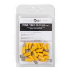 Разъем РПИ-П 6-6,3 желтый КВТ (100/100/500)