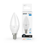 Лампа светодиод 8Вт свеча Е14 6500К 560Лм матовая Gauss Elementary (1/10/100) Лампа светодиод 8Вт свеча Е14 6500К 560Лм матовая Gauss Elementary (1/10/100)
