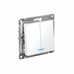 Выключатель 2кл с подсв с/у лотос механизм AtlasDesign Systeme Electric (1/20)